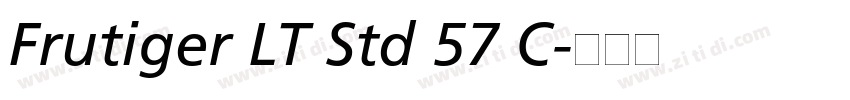 Frutiger LT Std 57 C字体转换 Frutiger LT Std 57 C字体转换